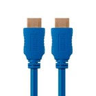 6ft Hdmi Cable High Speed Hdtv 4k 1080p 3d Tv Dvd Xbox Ps4 Ps3 Gold Plated Blue
