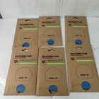 Arena Blue Swim Cap Recycled Silicone Lot Of 6 New Junior 6 - 12 Years Old 