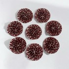 8 Sydenstricker Red Fused Glass Dish Salt Cellar Butter Pat Trinket Ring Dish 3   