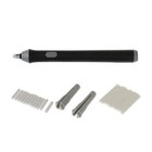 Black Electric Pencil Eraser W  22 Rubber Refills For Drawing Arts Crafts Gift