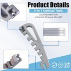  3 Pcs Eyeglass Frame Curvature Adjustment Tool  Glasses Frame Bender And Grey