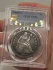 1850-o Seated Liberty Dollar  pcgs Vf-30  Rare Coin low Mintage  Good Appeal   