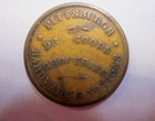Dr Goods Groceries   Hardware Pittsburgh Pa Civil War Store Card Copper Token