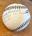 Mickey Mantle First Last Hr Signed Randy Gumpert Jim Lonborg Autographed