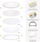 4 Pack 24w Led Flush Mount Ceiling Light Ultra Thin Round White 3000k 4000 6500k