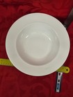 Crate   Barrel Nikko 10 3 4  Wide Rim Vegetable Bowl  White Pearl Japan