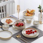 Food Dinner Set Dishes Salad Soup Bowl Ceramic Plates And Bowls Set