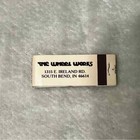 The Wheel Works South Bend Indiana Vintage Skinny Matchbook Full B65
