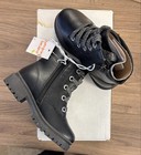 Jumping Beans Paisleigh Girls Toddler Boots Black Size 9 Lace Up Nwob