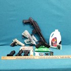 Assorted Mixed Lot Of Small Air Guns   Ammo   Parts Untested 