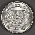 1955 Dominican Republic Silver Peso Trujillo Uncirculated