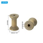 10pcs Wooden Empty Spools 2  X 1 4  Sewing Thread Spool Brown