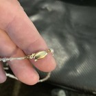 Vintage Freshwater Rice Pearl Necklace W 14k Gold Clasp 17   long