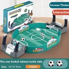 Mini Foosball Table Soccer Game For Kids 2-in-1 Desktop Football Hockey Toy