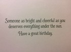 Rsvp Birthday Greeting Cards New W envelopes Lot 4 someone As Bright   Cheerful 