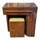 Singer 201-2 Sewing Table In Mahogany W Paperwork- Vintage 1940s Sewing Machine