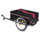 Folding Bicycle Bike Cargo Trailer Steel Carrier Storage Cart Wheel Heavy-duty