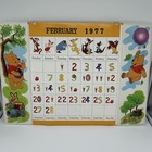 Vintage Disney Winnie The Pooh Desk Calendar 1977 Eeyore Piglet Tigger