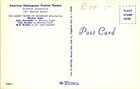 Vintage Postcard- American Shakespeare Festival Theatre  Stratford  Ct 