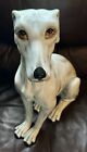 Vintage - Mcm Italian Terracotta - 18  Whippet Greyhound Dog Statue - Beautiful 