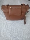 Beautiful Genuine Leather Lily Jade Madeline Convertible Brown Diaper Bag