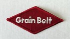 Nos Vintage Patch Grain Belt Beer Brewing Red White Diamond 4x2 Inches Minnesota