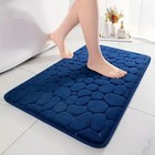 3d Non Slip Bathroom Mat Absorbent Bath Rug Quick Dry Washable Floor Door Mat   
