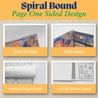 Adult Coloring Books Spiral Bound Page One Sided Design Gifts Arts And Crafts