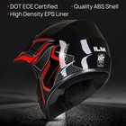 Ilm Youth Kids Dirt Bike Helmet Atv Motocross Dot Off-road Youth-x-large  Red 