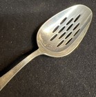 Classique By Gorham Sterling Silver 8 5 8   Pierced Serving Spoon Vintage Mcm