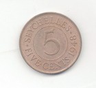 Seychelles Uncirculated 1948 5 Cents-lot D3