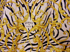 Men s Vintage Versace Classic V2 Long Sleeve Black   Gold Baroque Polo Style 2xl