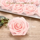 Bleum Cade 16pcs Artificial Flowers Fake Foam Roses With Stems For Wedding