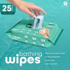 Latherz No Rinse Washing bathing Wipes - Just Add Water - Pack Of 25 Cloths