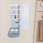 Ironing Board Cabinet Wall Mounted  Mirror Cabinet Built-in Ironing Board  white