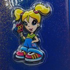 Vintage Lisa Frank Organizer Planner Binder 8   x 5    Blue Girl