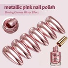 Rose Gold Metal Nail Polish  Fast Drying  No Baking  Lasting Improvement Of Beau