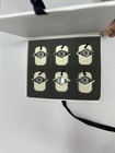 Inglenook Wine Glass Charms Set  6-pack Ceramic White silver In Gift Box