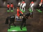 Vintage W Britains Metal Soldiers Mounted On A Horse And Other Figurines
