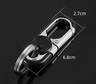 Men Creative Metal Black Blue Key Chain Ring Keyfob Car Keyring Keychain Gift