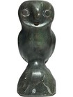 Vintage Handmade Inuit Soap Stone Owl Figurine Sculpture Signed Dimu 4 5   