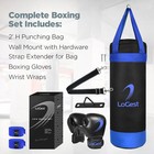 Kids Punching Bag Set Ages 3 To 8 With Boxing Gloves And Hand Wraps Training   