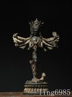 Old China Tibet Buddhism Bronze Six-armed Vajrapani Bodhisattva Buddha Statue