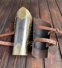 Medieval Bracers Champion Polished Viking Bracers Steel Arm Protection Pair Brac
