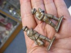 Antique Vintage Cast Metal Toy Soldier Lot Of 2 Not Lead