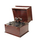 Ca  1923-24 Ajs Pattern 3-valve Receiving Set W exposed Tubes   Plug-in Coil