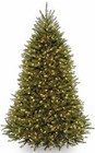 National Tree 7 5 Ft Dunhill Fir Pre-lit Clear Lights Hinged Full Tree W  Stand