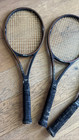 Lot Of 3 Wilson Pro Staff 6 0 85 Tennis Racquets Black Graphite  4 1 2 Grip