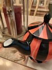 Arlington Design Halloween Teapot Orange Black Stripe Well Dressed Home New