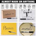 36 Pack Permanent Markers Fine Tip  Black Permanent Marker Pens For Office 